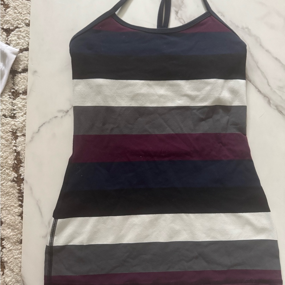Lululemon Flow Y Striped Tank